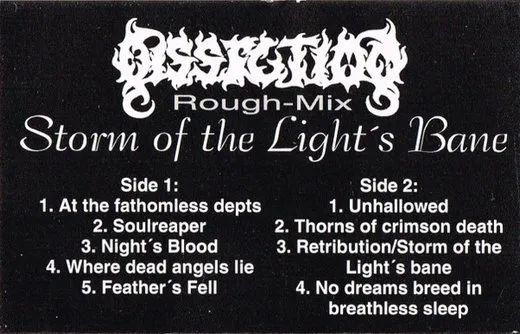 Storm of the Light's Bane Rough-Mix von Dissection – Cover