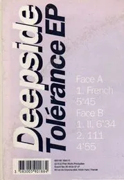 Tolérance EP von Deepside – Album Cover