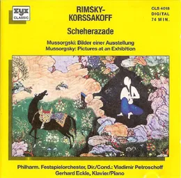 Rimsky‐Korssakoff: Scheherazade / Mussorgski: Bilder einer Ausstellung von Gerhard Eckle – Cover