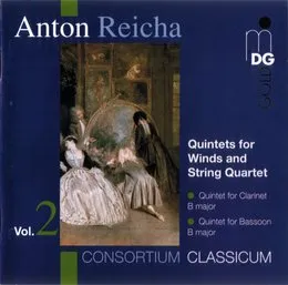 Quintets for Winds and String Quartet Vol. 2 von Consortium Classicum – Album Cover