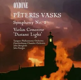 Symphony no. 2 / Violin Concerto "Distant Light" von Pēteris Vasks – Album Cover