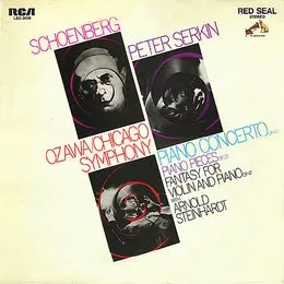 Piano Concerto Op. 42 / Piano Pieces Op. 23 / Fantasy For Violin And Piano Op. 47 von Peter Serkin – Album Cover