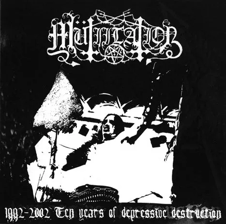 1992–2002: Ten Years of Depressive Destruction von Mütiilation – Album Cover