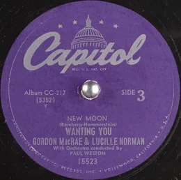 New Moon von Gordon MacRae – Cover