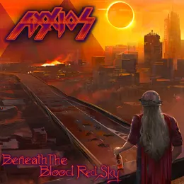 Beneath the Blood Red Sky von Axxios – Album Cover