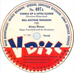 Cuddle Up a Little Closer / Bell Bottom Trousers / / Rosemary von Ginny Simms – Album Cover