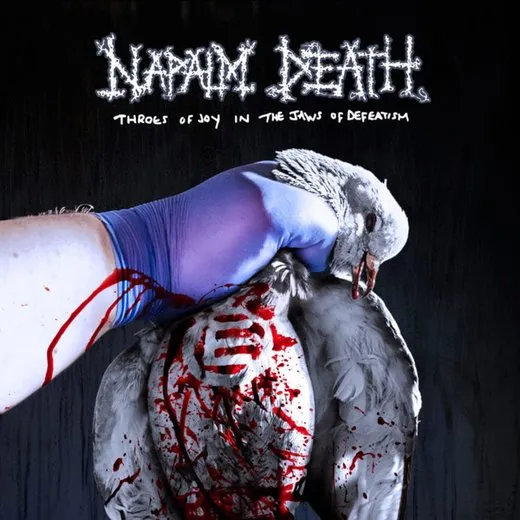 Throes of Joy in the Jaws of Defeatism von Napalm Death – Album Cover