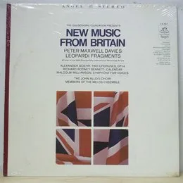 New Music From Britain von Malcolm Williamson – Album Cover