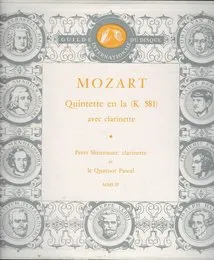 Quintette en la (K. 581) avec clarinette von Quatuor Pascal – Cover
