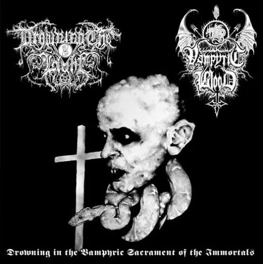 Drowning in the Vampyric Sacrament of the Immortals von Drowning the Light – Album Cover