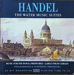 Handel: The Water Music Suites von Philharmonica Symphony Orchestra – Album Cover