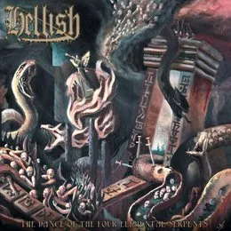 The Dance of the Four Elemental Serpents von Hellish – Album Cover