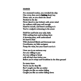 Ember von Iceage – Cover