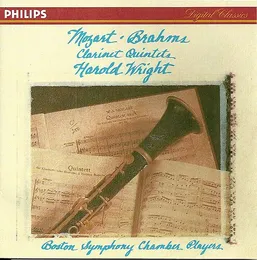 Clarinet Quintets von Harold Wright – Album Cover