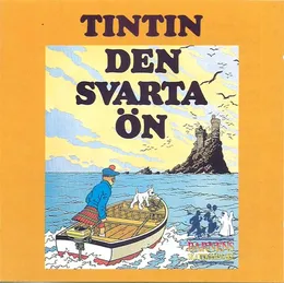 Tintin: Den svarta ön von Hergé – Album Cover
