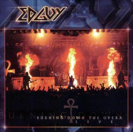Burning Down the Opera: Live von Edguy – Album Cover