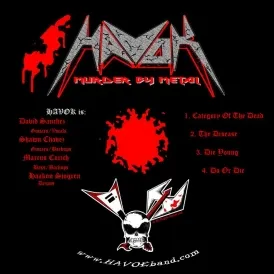 Murder by Metal von Havok – Album Cover