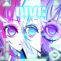 DIVE von 電音部 (東京電脳学園) – Album Cover