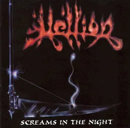 Screams in the Night von Hellion – Album Cover