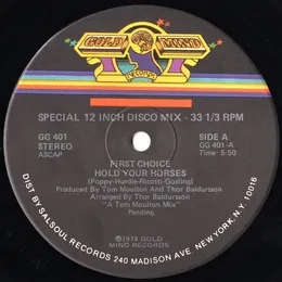 Hold Your Horses von First Choice – Cover
