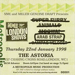Astoria '98 von Arab Strap – Cover