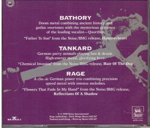 Bathory / Tankard / Rage von Bathory – Album Cover
