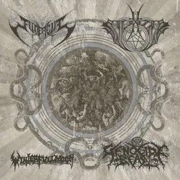 Winterfullmoon / Genocide Beast / Funereus / Satanizer von Winterfullmoon – Album Cover