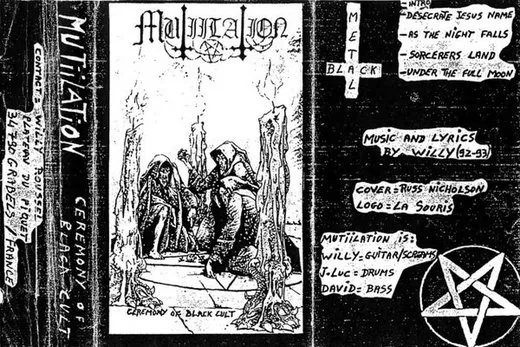 Ceremony of Black Cult von Mütiilation – Album Cover