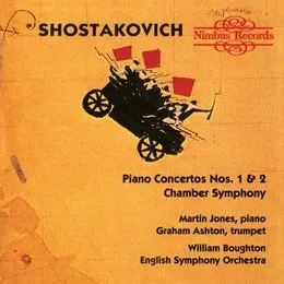 Piano Concertos Nos. 1, 2 / Chamber Symphony von Martin Jones – Album Cover