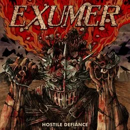 Hostile Defiance von Exumer – Album Cover