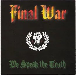 We Speak the Truth von Final War – Album Cover