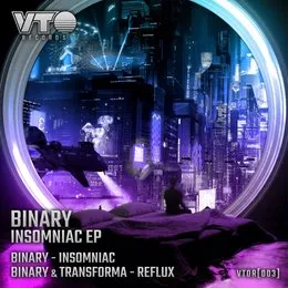Insomniac EP von Binary – Album Cover