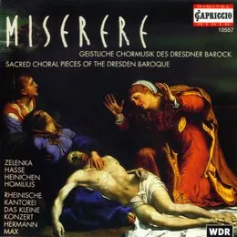 Miserere: Sacred Choral Pieces of the Dresden Baroque von Johann Adolf Hasse – Album Cover