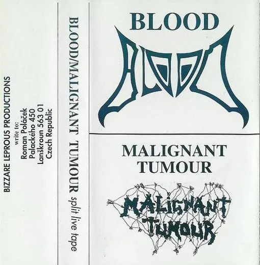 Split Live Tape von Blood – Album Cover