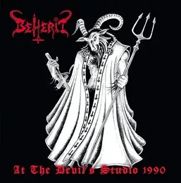 At the Devil's Studio 1990 von Beherit – Album Cover
