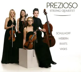 Schulhoff: Five Pieces for String Quartet / Webern: Langsamer Satz / Rääts: Concerto for Chamber Orchestra, op. 16 / Vasks: String Quartet no. 4 von Jaan Rääts – Album Cover