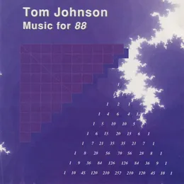 Music for 88 von Tom Johnson – Album Cover