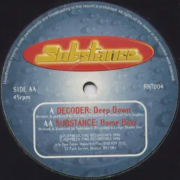 Deep Down / Home Boyz von Decoder – Cover