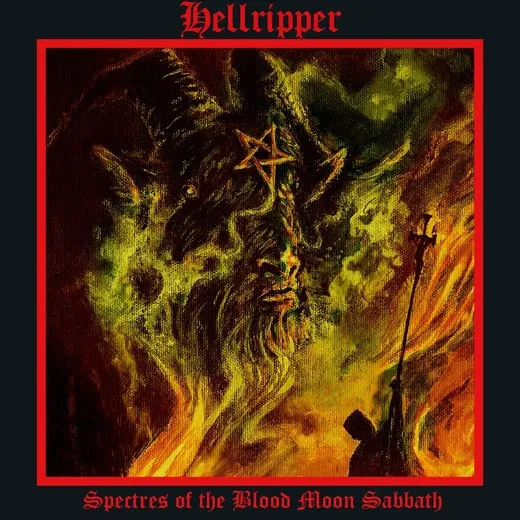 Spectres of the Blood Moon Sabbath von Hellripper – Album Cover