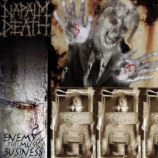 Enemy of the Music Business von Napalm Death – Album Cover