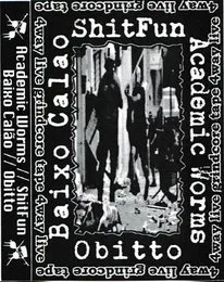 4way Live Grindcore Tape von Academic Worms – Album Cover