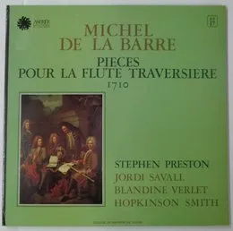 Pièces pour la flute traversière, 1710 von Stephen Preston – Album Cover