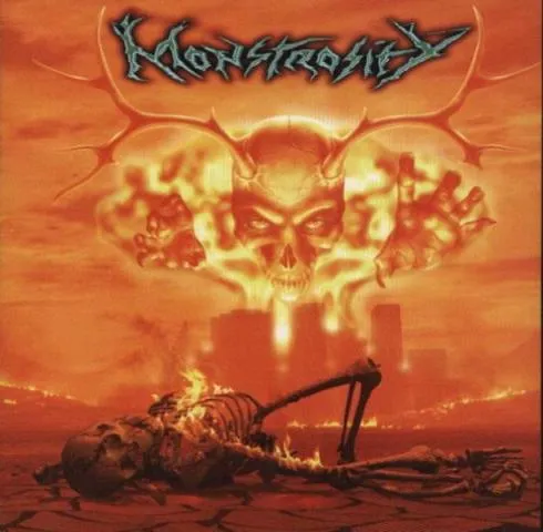 Enslaving the Masses von Monstrosity – Album Cover