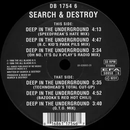Deep In The Underground von Search & Destroy – Cover