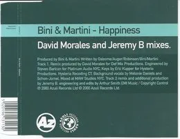 Happiness von Bini & Martini – Cover