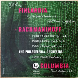 Sibelius: Finlandia / The Swan of Tuonela / Rachmaninoff: Prelude in C-sharp minor / Prelude in G major / Prelude in G minor von Eugene Ormandy – Album Cover