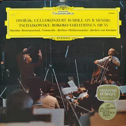 Dvořák: Cellokonzert / Tschaikowsky: Rokoko‐Variationen von Мстислав Ростропович – Album Cover
