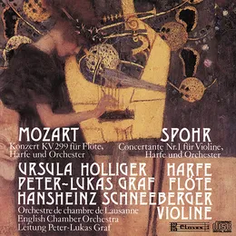 Mozart: Konzert KV 299 für Flöte, Harfe und Orchester / Spohr: Concertante Nr. 1 für Violine, Harfe und Orchester von Louis Spohr – Album Cover