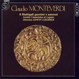 8 Madrigali guerrieri e amorosi von Claudio Monteverdi – Album Cover