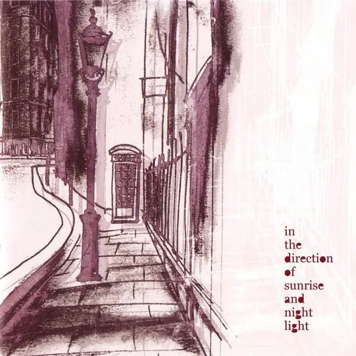 in the direction of sunrise and night light